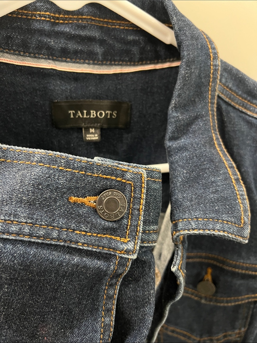 Talbots Ruffle Denim Jacket - Picture 3 of 4